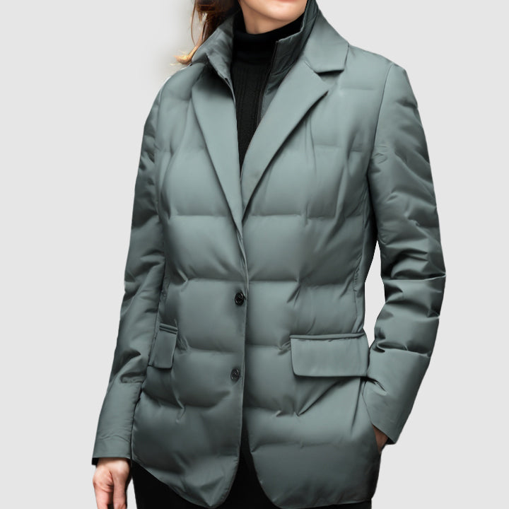 Women's Down Jacket – Business Suit Style for Warmth & Elegance 1