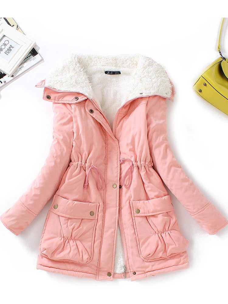 Women’s Faux Fur Lined Winter Coat – Adjustable Fit & Cozy Style 5
