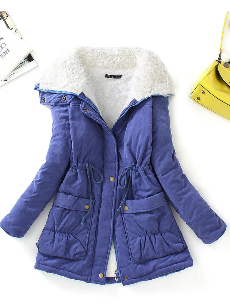 Women’s Faux Fur Lined Winter Coat – Adjustable Fit & Cozy Style 6
