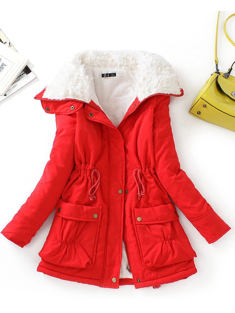 Women’s Faux Fur Lined Winter Coat – Adjustable Fit & Cozy Style 7
