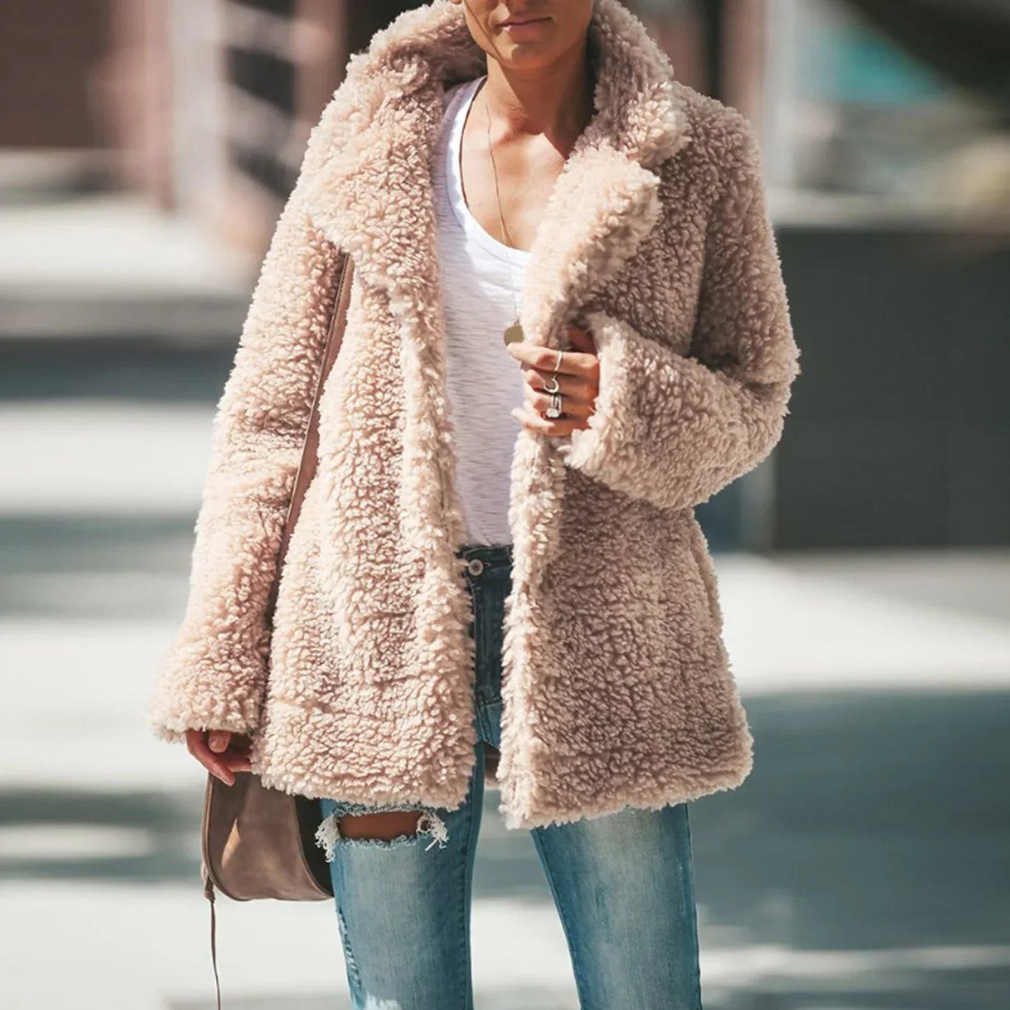Women's Fleece Jacket – Cozy Lapel Collar for Effortless Style 4