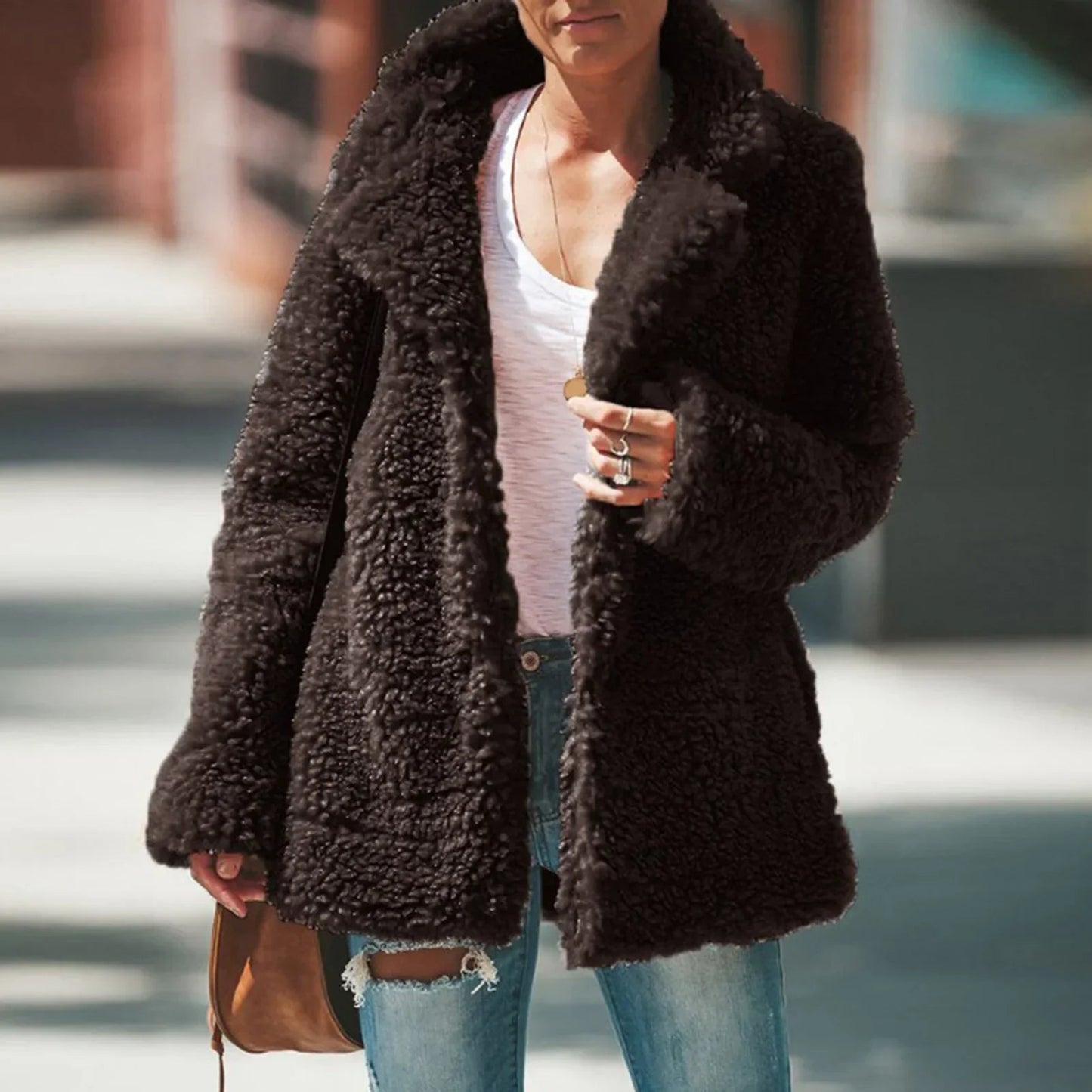 Women's Fleece Jacket – Cozy Lapel Collar for Effortless Style 5