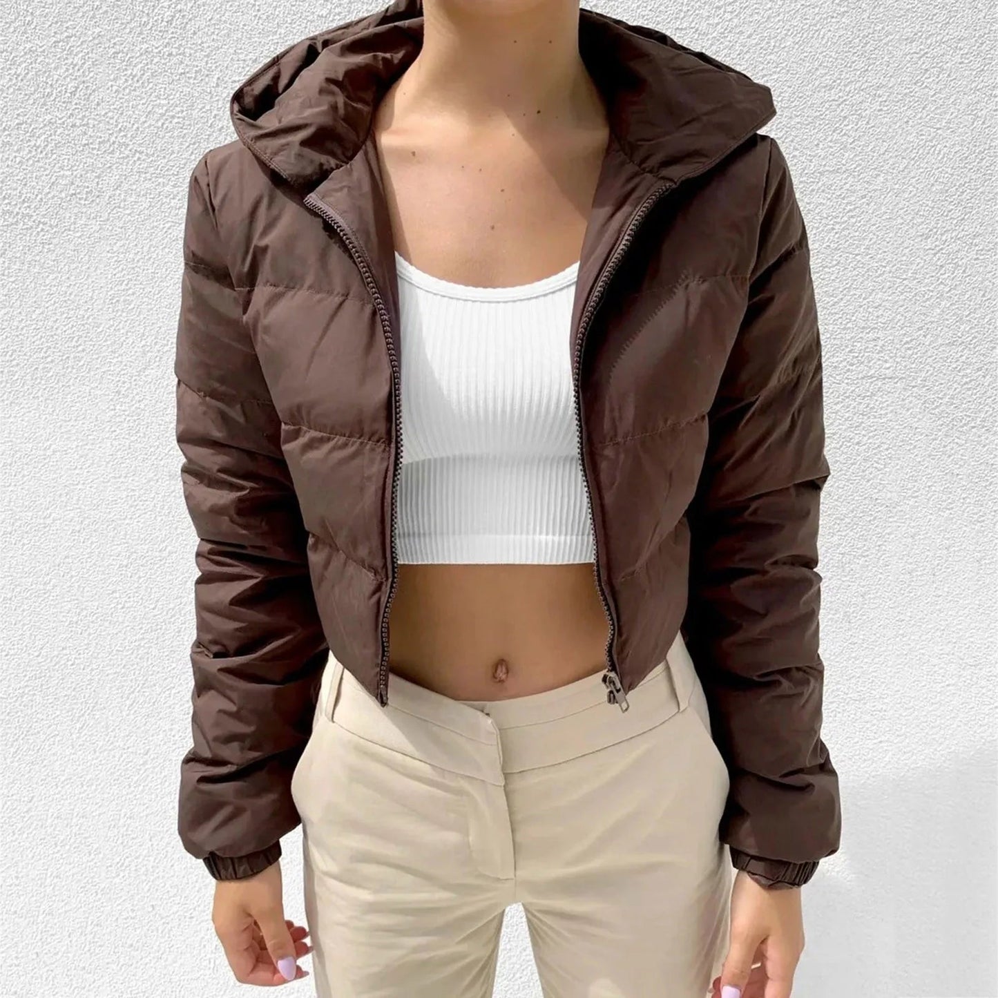 Women's Fleece Lapel Jacket – Cozy Double-Faced Design for Fall 1