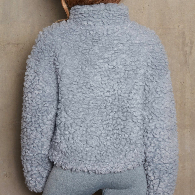 Women's Fuzzy Zip-Up Jacket – Ultra-Soft Comfort for Chilly Days 4
