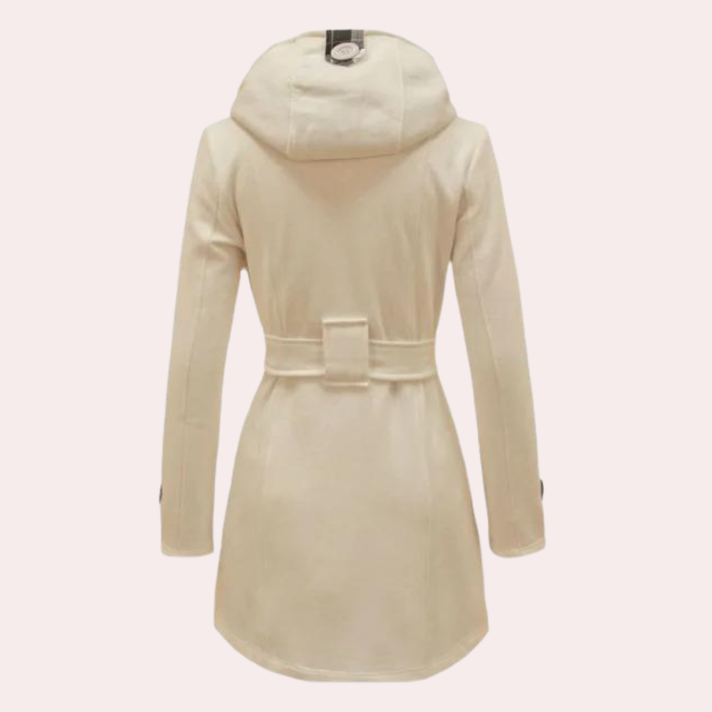 Women's Hooded Checkered Coat – Stylish Warmth for Winter 6