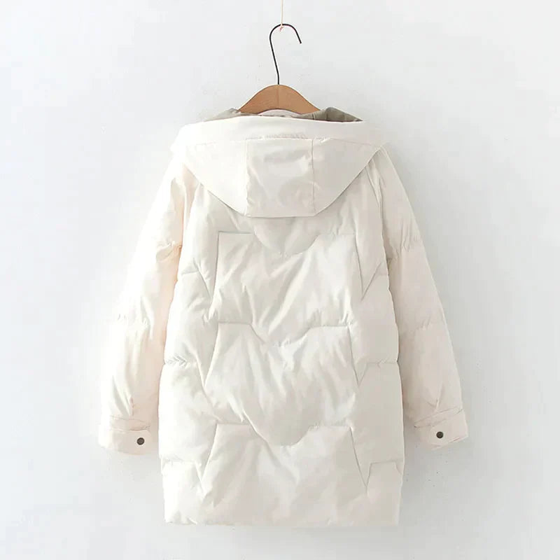 Women's Hooded Cotton Jacket – Cozy Relaxed Fit for Winter 3