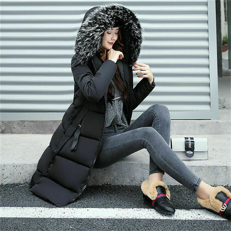 Women's Hooded Down Jacket – Chic Faux Fur Collar for Winter 5