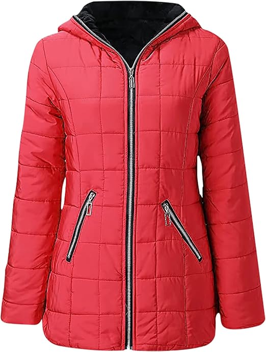 Women's Hooded Padded Jacket – Plush Lining for Cozy Warmth 4