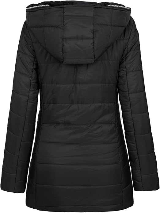 Women's Hooded Padded Jacket – Plush Lining for Cozy Warmth 6
