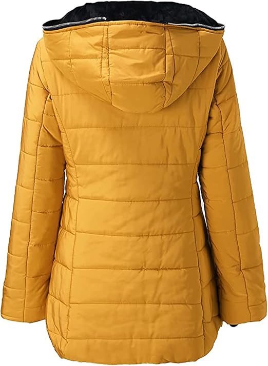 Women's Hooded Padded Jacket – Plush Lining for Cozy Warmth 7