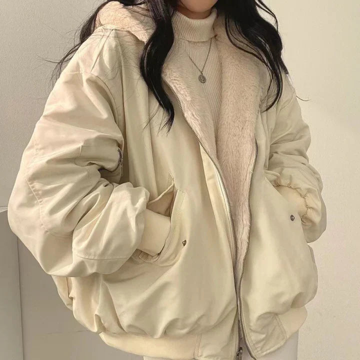 Women's Hooded Parka Jacket – Thick & Cozy for Cold Days 2