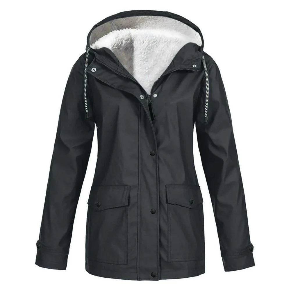 Women's Hooded Parka – Faux Shearling Lining for Ultimate Warmth 1