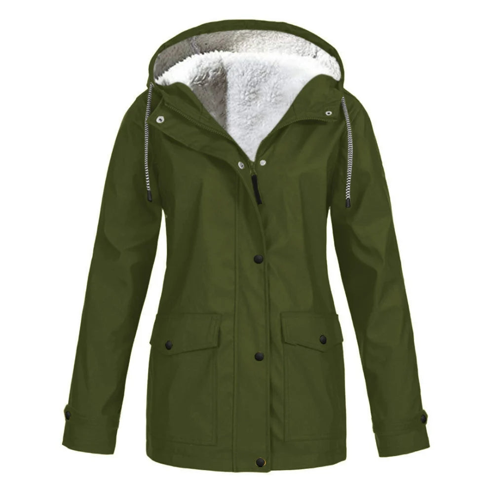 Women's Hooded Parka – Faux Shearling Lining for Ultimate Warmth 2