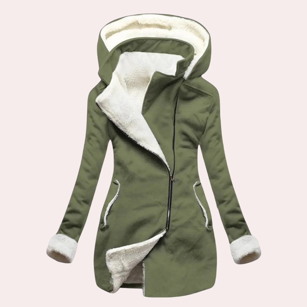 Women's Hooded Windbreaker – Stylish Color Block Design for Winter 1