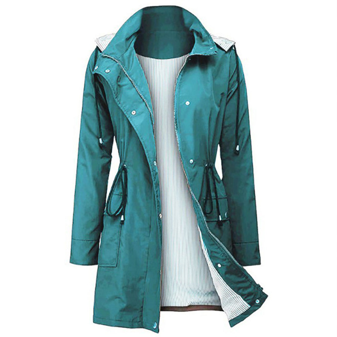 Women's Hooded Windbreaker – Stylish Rainproof Jacket for All Seasons 1