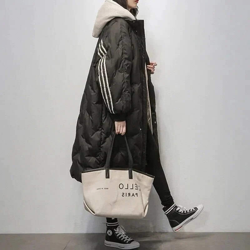 Women's Hooded Winter Jacket – Knee-Length & Cozy Warmth 4