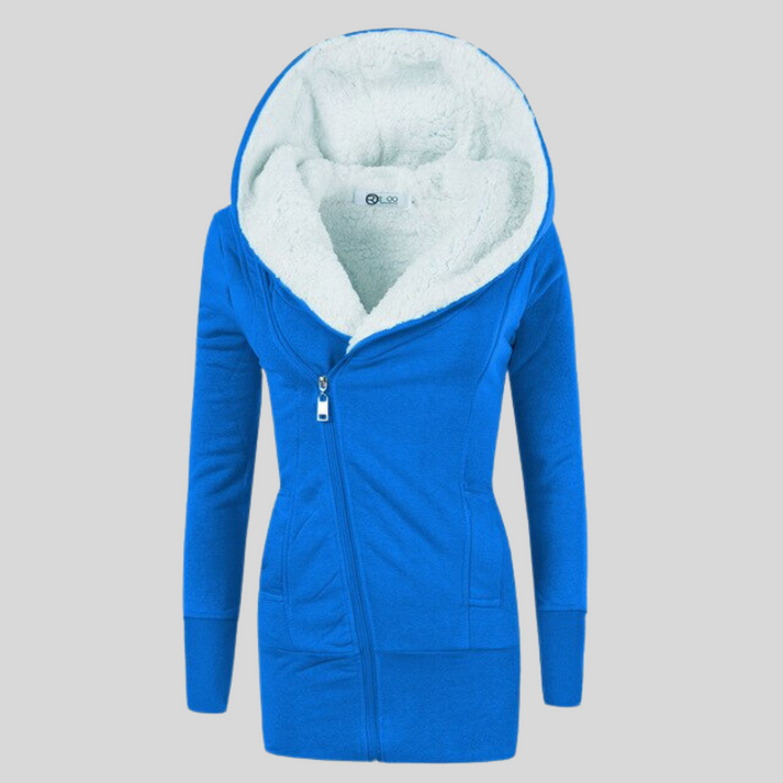 Women's Hooded Winter Jacket – Stylish Slant Zip for Cozy Warmth 5
