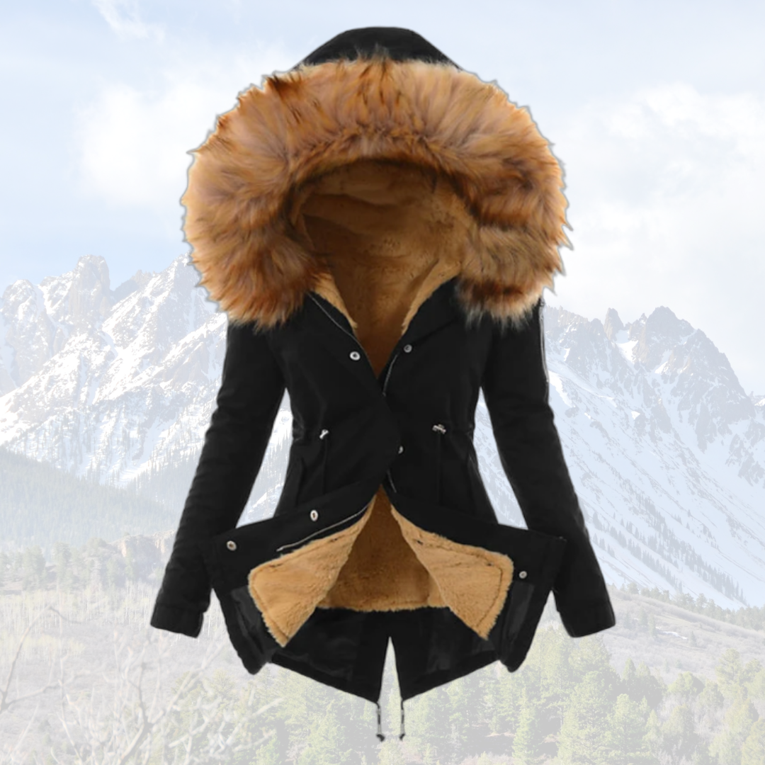 Women's Insulated Winter Jacket – Stylish Faux-Fur Hood for Warmth 2
