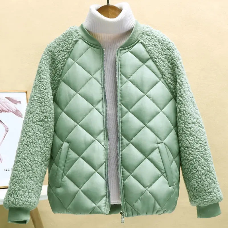 Women's Jacket – Lightweight Faux Lamb Wool for Cozy Winter Style 0