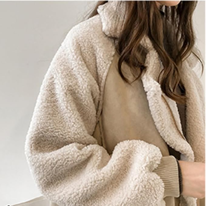Women's Lambswool Fleece Jacket – Cozy Style for Winter Days 1