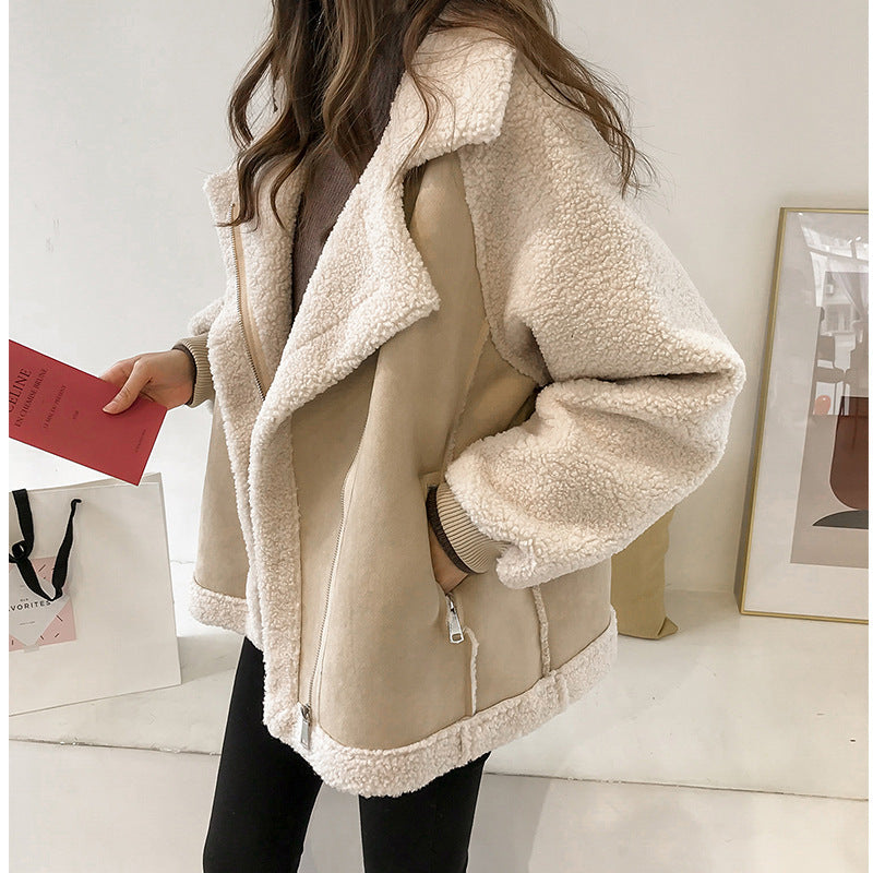 Women's Lambswool Fleece Jacket – Cozy Style for Winter Days 2