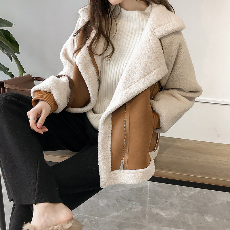 Women's Lambswool Fleece Jacket – Cozy Style for Winter Days 3