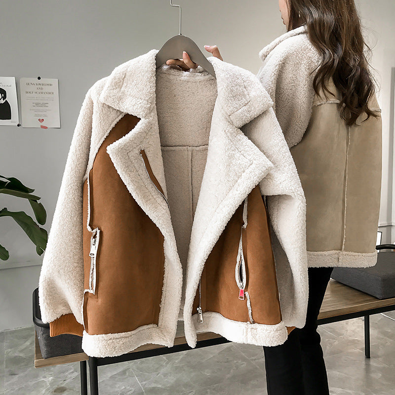 Women's Lambswool Fleece Jacket – Cozy Style for Winter Days 4
