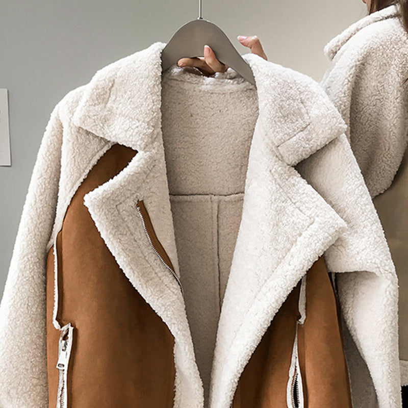 Women's Lambswool Fleece Jacket – Cozy Style for Winter Days 5