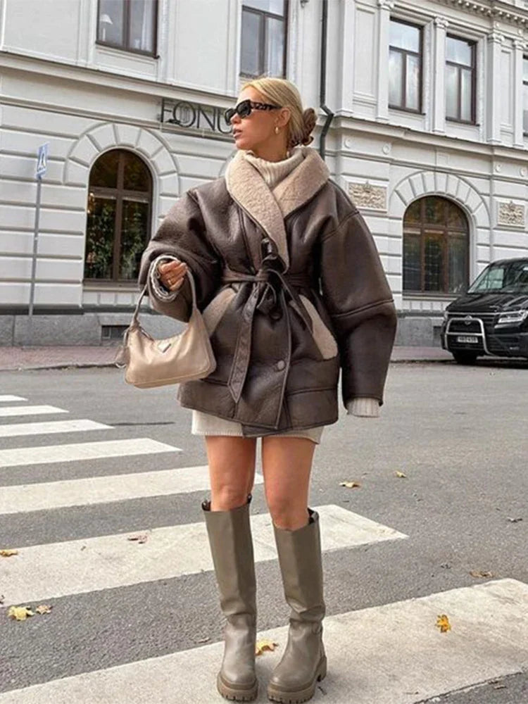 Women's Leather Jacket – Stylish Warmth for Winter Chic 2