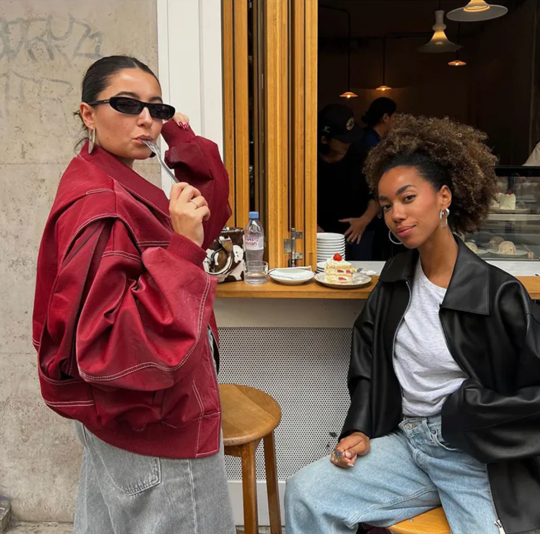 Women's Leather Jacket – Timeless Bomber for Year-Round Style 3