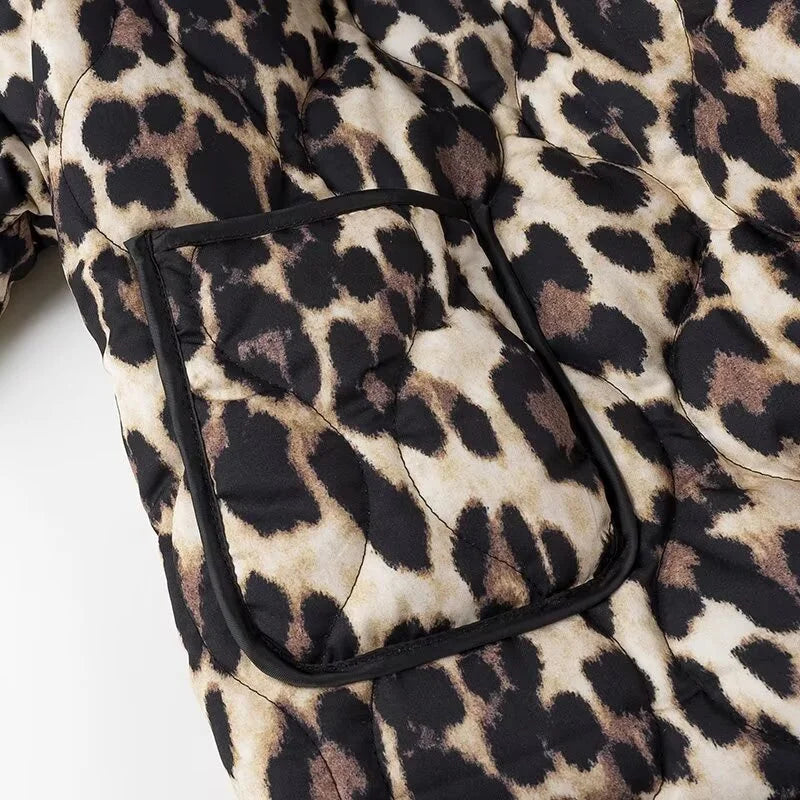 Women's Leopard Print Jacket – Chic Comfort for Casual Style 5