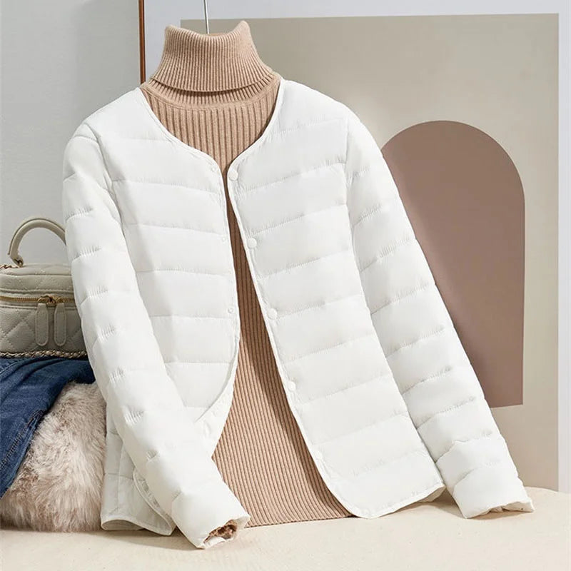 Women's Lightweight Down Jacket - Slim Fit for Stylish Warmth 3