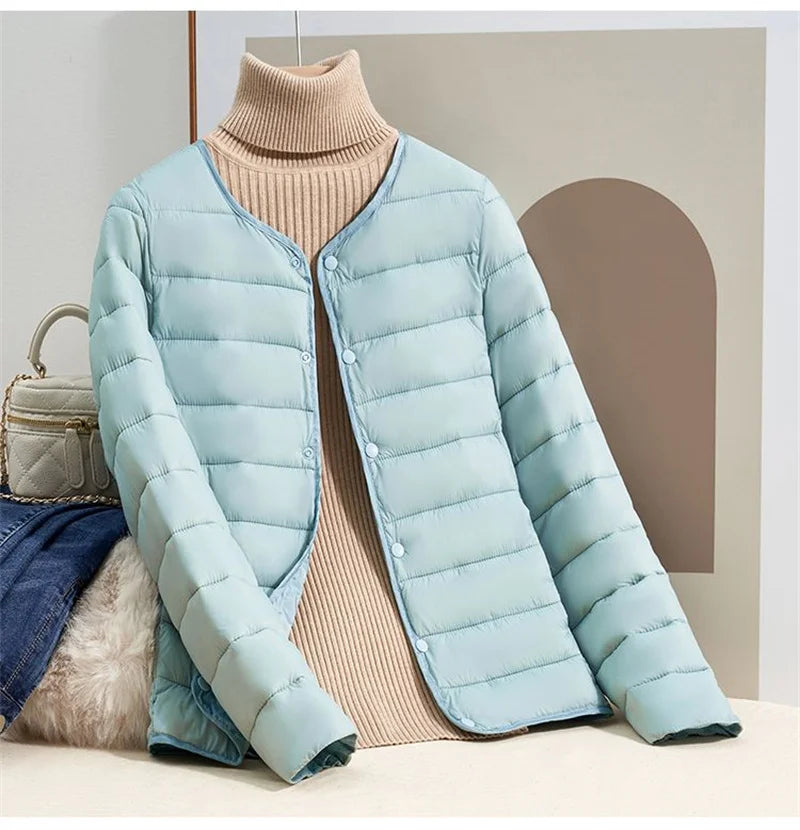 Women's Lightweight Down Jacket - Slim Fit for Stylish Warmth 6