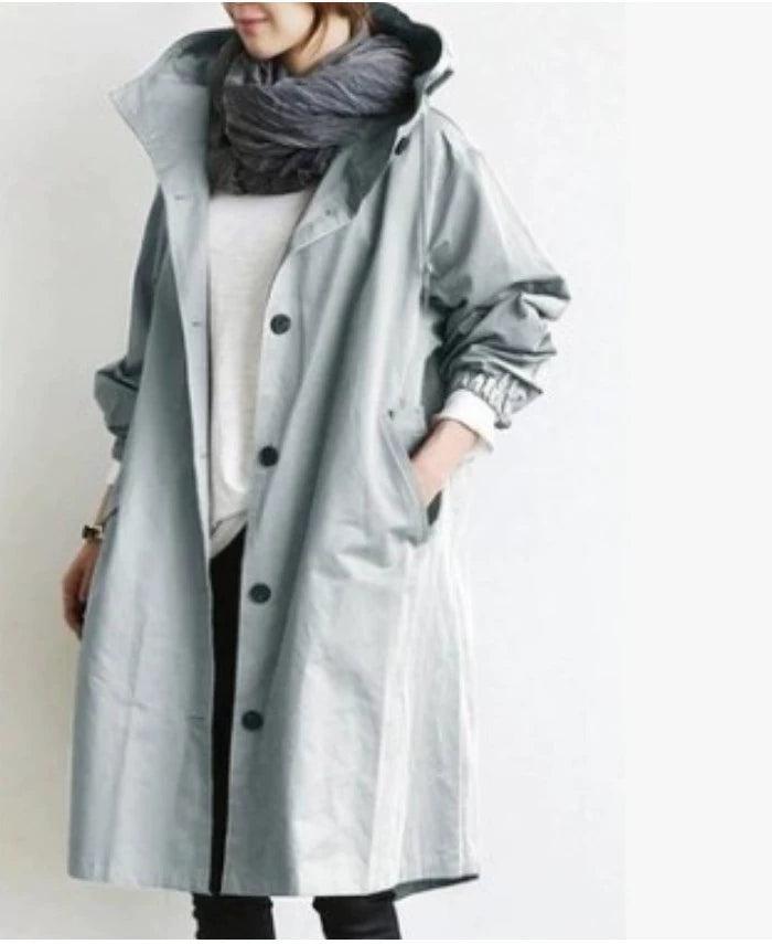 Women's Lightweight Windbreaker Dress – Stylish Comfort for Fall 1