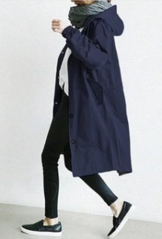 Women's Lightweight Windbreaker Dress – Stylish Comfort for Fall 3