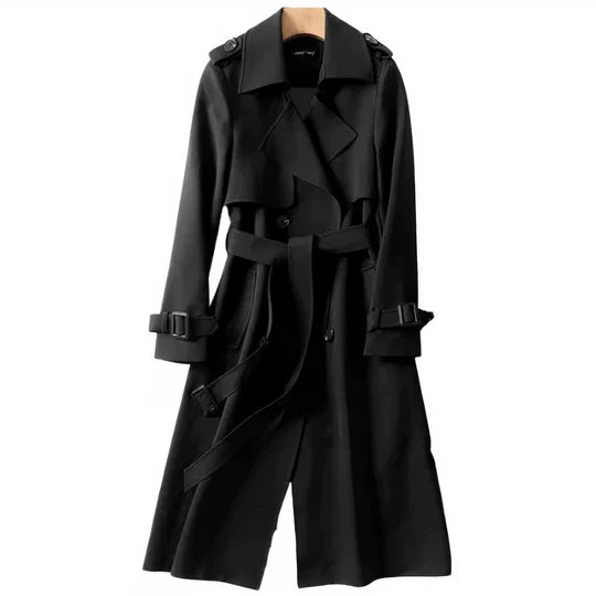 Women's Long Belted Trench Coat – Tailored Elegance for All Seasons 4