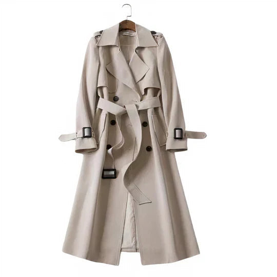 Women's Long Belted Trench Coat – Tailored Elegance for All Seasons 5
