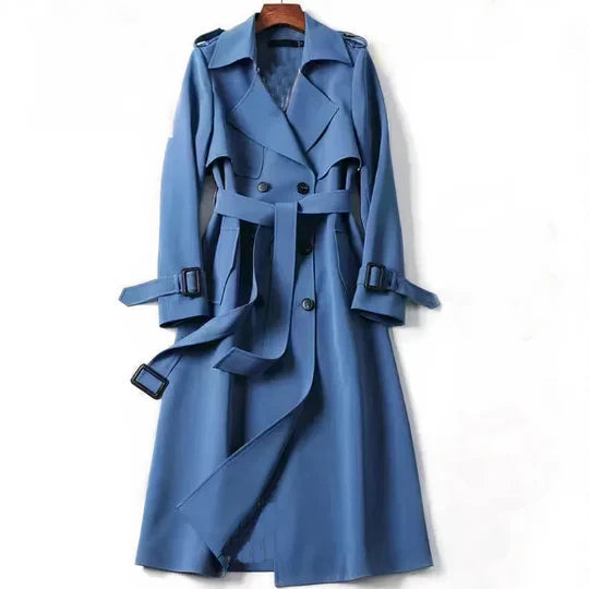 Women's Long Belted Trench Coat – Tailored Elegance for All Seasons 6