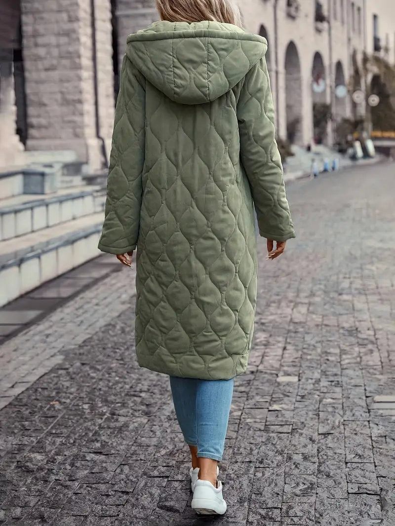 Women’s Long Hooded Jacket – Cozy Warmth for Winter Layers 3