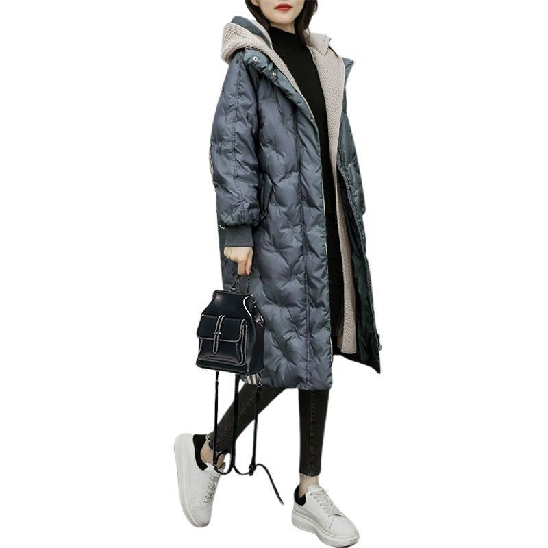 Women's Long Hooded Winter Jacket – Cozy Padded Style 2