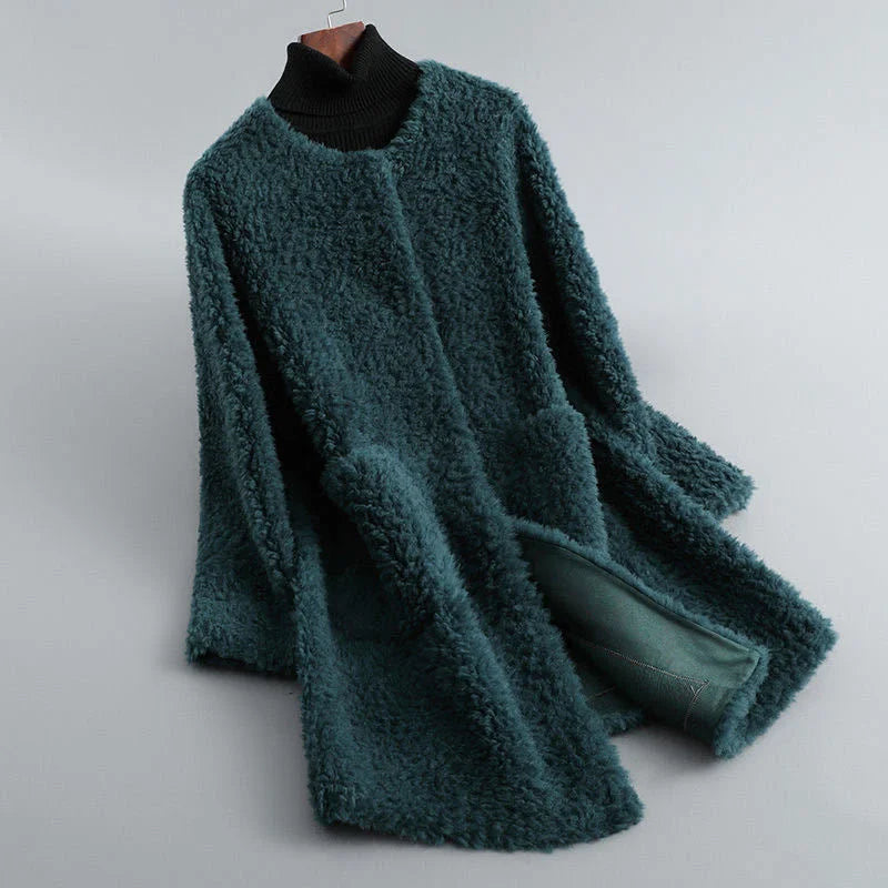 Women's Long Teddy Fur Jacket – Cozy Warmth for Winter Days 1