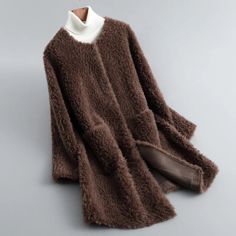 Women's Long Teddy Fur Jacket – Cozy Warmth for Winter Days 2