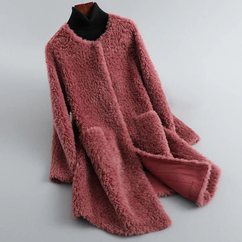 Women's Long Teddy Fur Jacket – Cozy Warmth for Winter Days 3