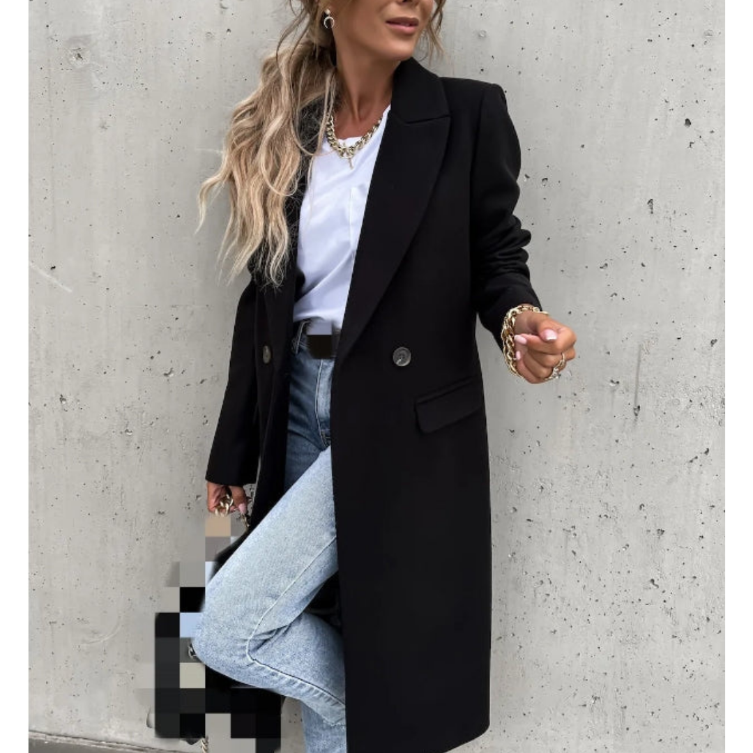 Women's Long Trench Coat – Elegant Style for Autumn & Winter 3