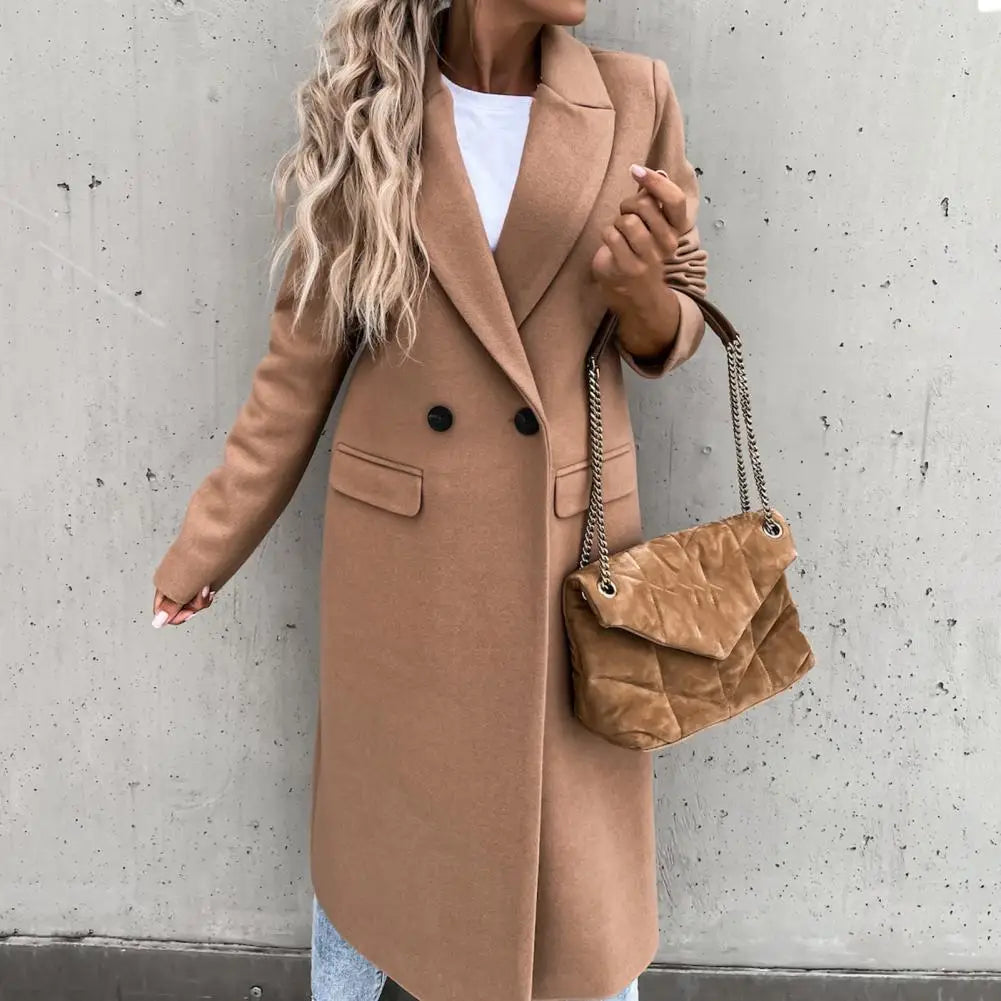 Women's Long Trench Coat – Elegant Style for Winter Warmth 0