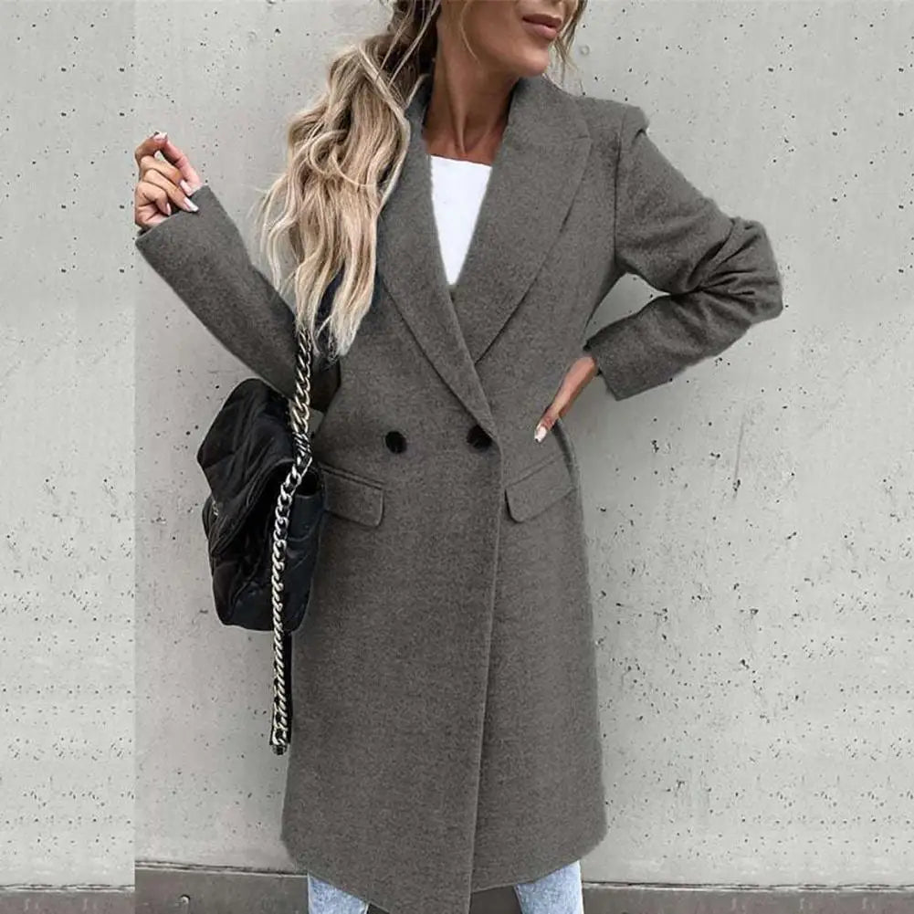Women's Long Trench Coat – Elegant Style for Winter Warmth 1