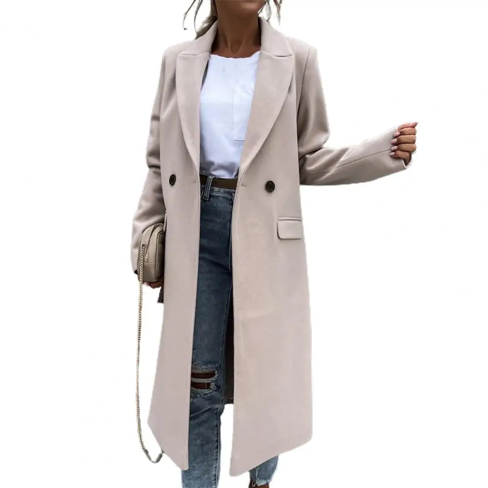 Women's Long Trench Coat – Elegant Style for Winter Warmth 3