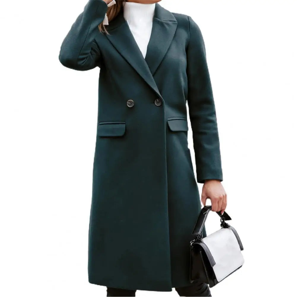 Women's Long Trench Coat – Elegant Style for Winter Warmth 4