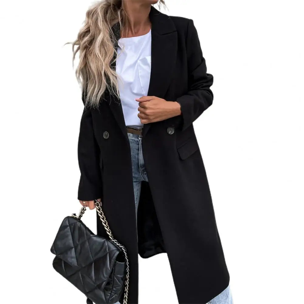 Women's Long Trench Coat – Elegant Style for Winter Warmth 5