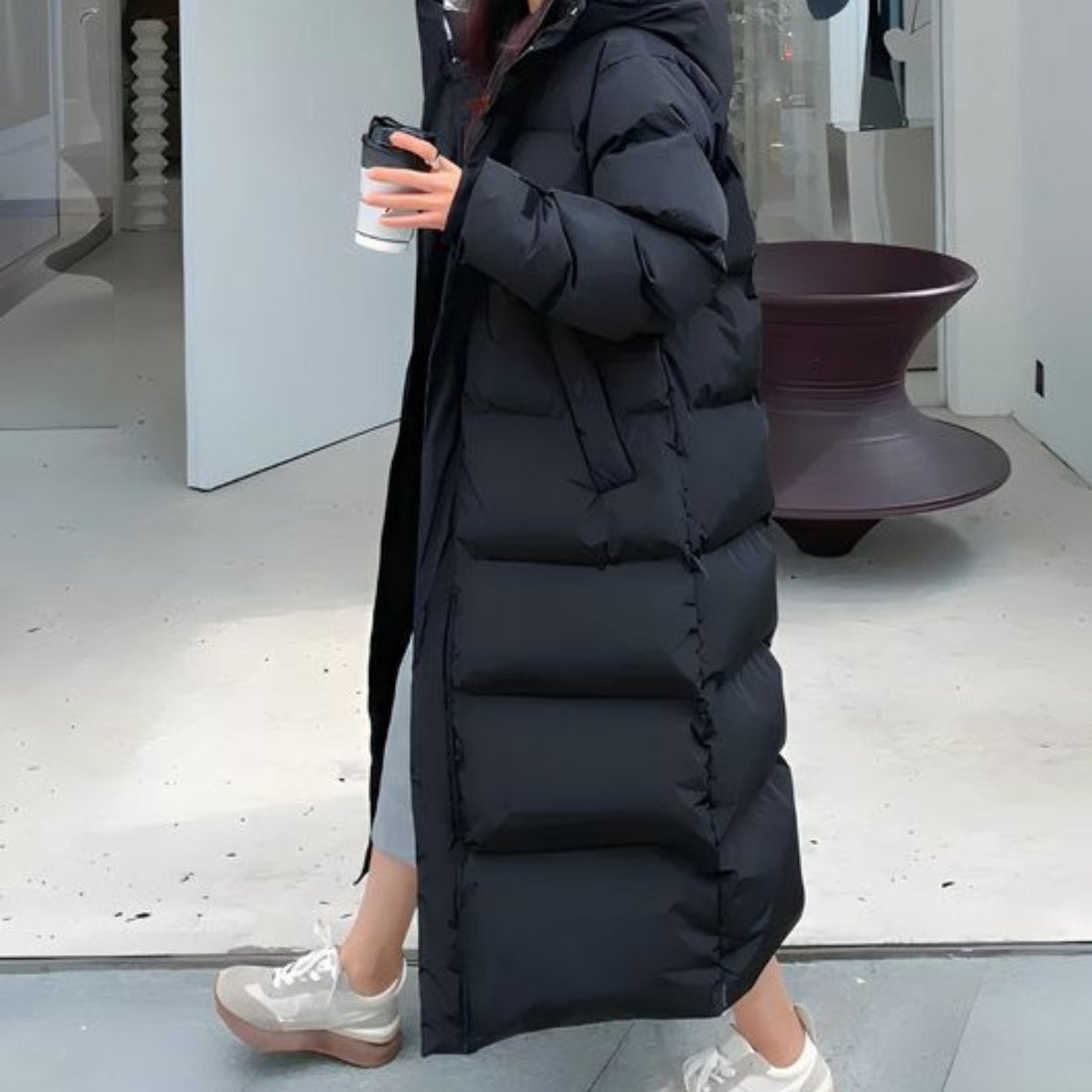Women's Long Waterproof Puffer Jacket – Cozy & Stylish Protection 4